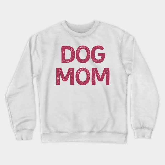 Dog Mom (Red Version) Crewneck Sweatshirt by stickersbyjori